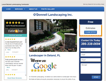 Tablet Screenshot of landscapingdeland.com